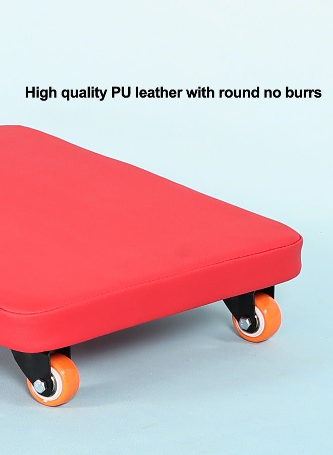 JSAITOYS Soft Scooter Board With Plastic Casters Floor Scooters Board Gym Indoor Outdoor Activities - Image 3