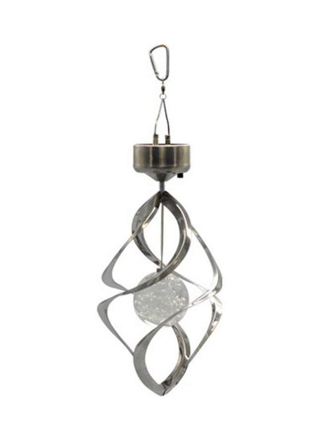 NIBEMINENT Outdoor LED Solar Lamp Silver 34x15cm - Image 1