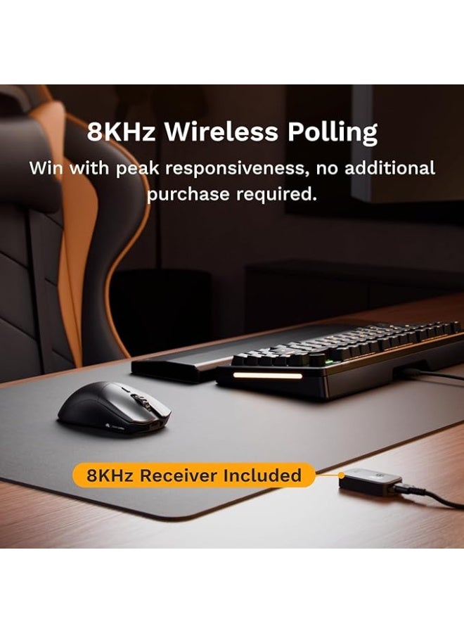 Glorious MOUSE GLORIOUS SERIES 2PRO WIRELESS 4K/8K Hz BLACK GLO-MS-S2PRO-WL-BLK - Image 4