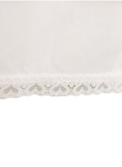 City Rose 6 - Pieces Full Length Soft inner Skirt with Elasticised Waistband and Small Dantel Women Off White  - Image 3