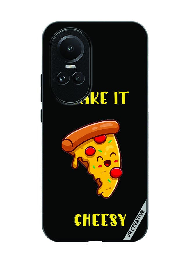 VR CREATIVE Protective Case Cover For Oppo Reno 10 Pro Take It Cheesy Design Multicolour - Image 1
