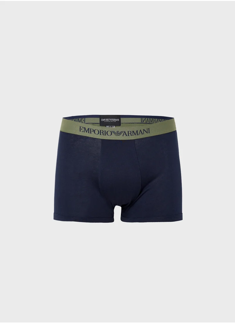 EMPORIO ARMANI 3 Pack Logo Band Trunks