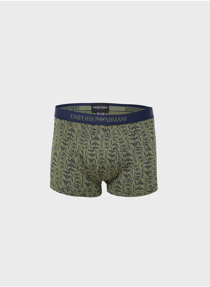 EMPORIO ARMANI 3 Pack Logo Band Trunks