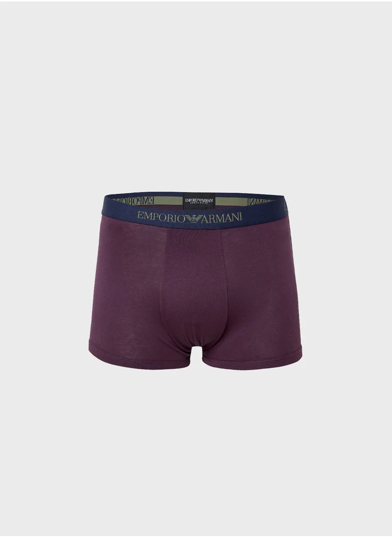 EMPORIO ARMANI 3 Pack Logo Band Trunks