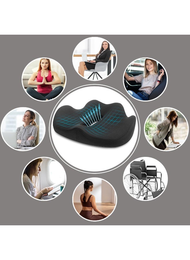 Round Memory Foam Seat Cushion for Hemorrhoid and Coccyx Pain Relief, Office Chair Pillow, Home Use - Image 5