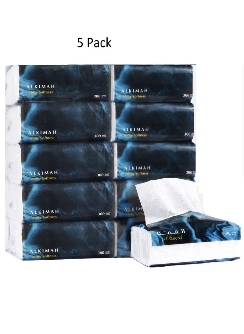 Soft tissues pack of 50 pieces each pack contains 10 boxes each box contains 300 single sheets
