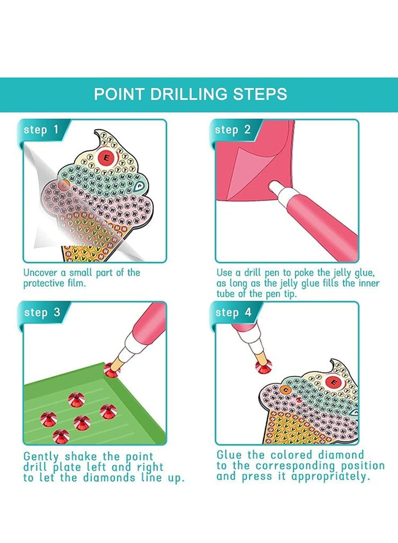 5D Diamond Painting Kits for Kids- Gem Paint by Numbers Diamonds Arts and Crafts for Boys and Girls Ages 6 7 8 Year Old,Art Craft Kits Stickers Dots Gift - Image 2