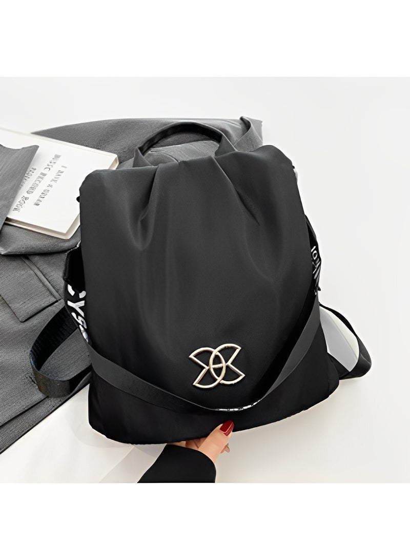 REOCLE Women's Backpack Purse PU Leather Anti-theft Casual Shoulder Bag Fashion Ladies Satchel Bags Waterproof Nylon Lightweight Shoulder Bag - Image 2