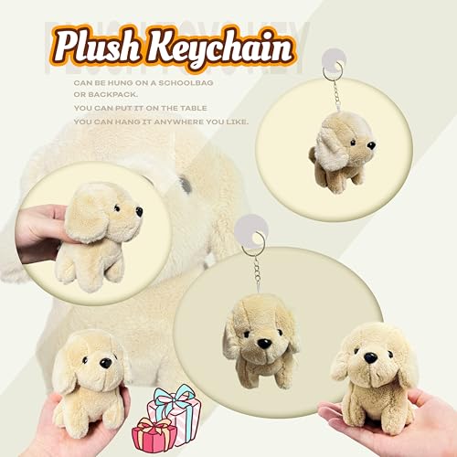Kawaite Cute Dog Stuffed Animals for Girls and Boys Mini Kawaii Puppy Plushies Toy Puppy Plush Toys Kids Keychain Small Stuffed Animal for Kids and Toddlers Party Favors Classroom Prizes - Image 5