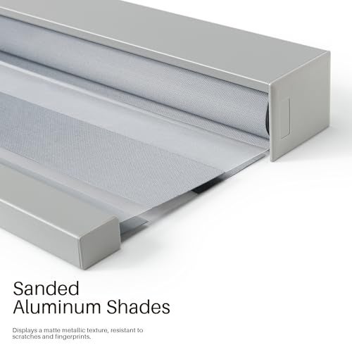 JaeJaes Cordless Zebra Blinds for Windows, Free-Stop Zebra Window Blinds, Dual Layer Light Filtering for Privacy, Easy Install Zebra Shades for Indoor Windows(Gray,22" W x 72 "H) - Image 5
