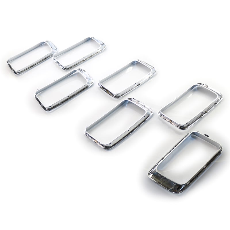 7pcs Front Grille Grill Inserted Ring Trim Cover Replacement for Jeep Grand Cherokee 2014-2016 - Image 3