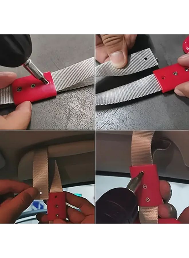 قلب أصفر مكسور زينة تعليق للسيارة مضاد للكهرباء الساكنة من مادة ABS مع حلقة إنذار - Image 3