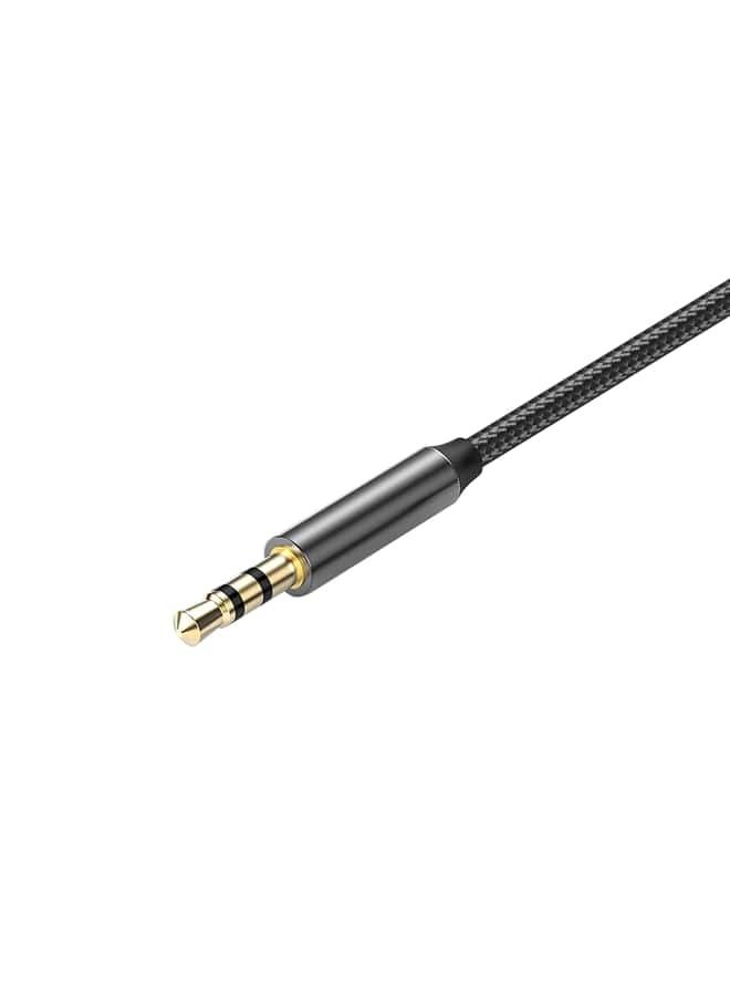 Recci Cable Lightning to Aux 3.5mm cable for car speaker or headphones, compatible with iPhone, 100cm Black - Image 3