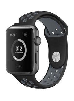Smart Wrist Band For Apple And Nike Series Watch 42mm Black/Grey