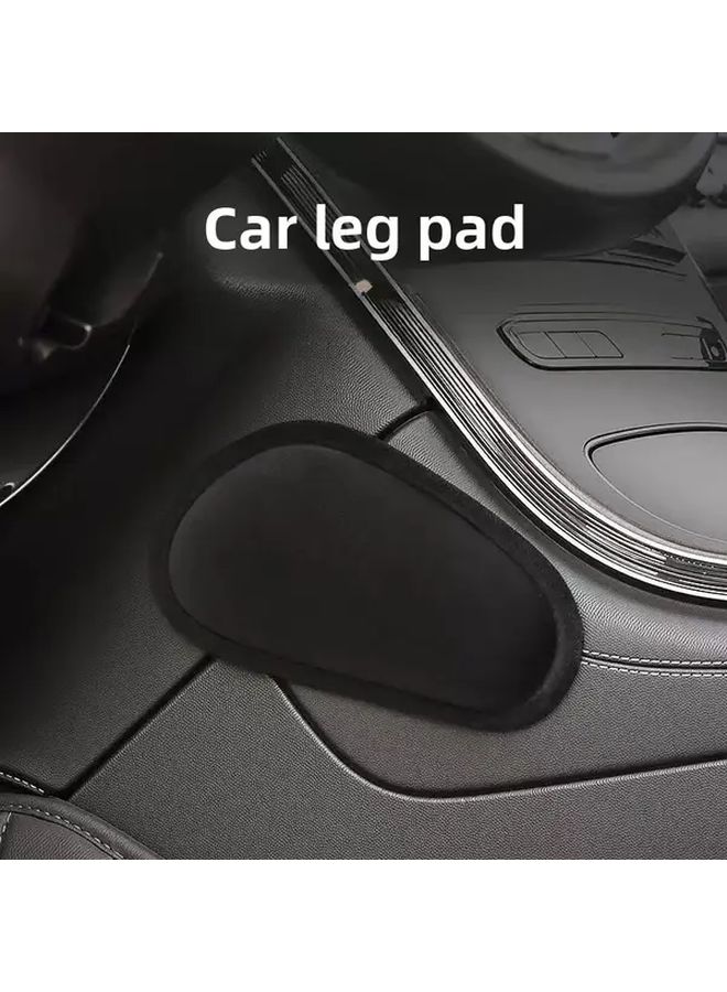Black Auto Interior Knee Pads Leg Pads Door Armrest Center Console Elbow Support - Image 4