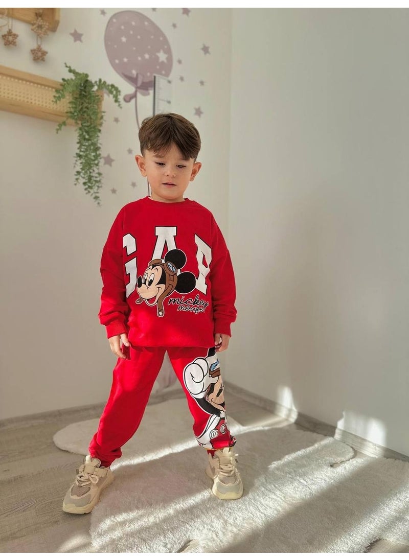 Gap Mickey Patterned Tracksuit-Sweatshirt 2 Yarn Seasonal Boy's Suit - pzsku/ZC44615A64C6AC596BD89Z/45/_/1741272251/3da483ff-f2cb-4b13-b3e2-ba1b9b376da4