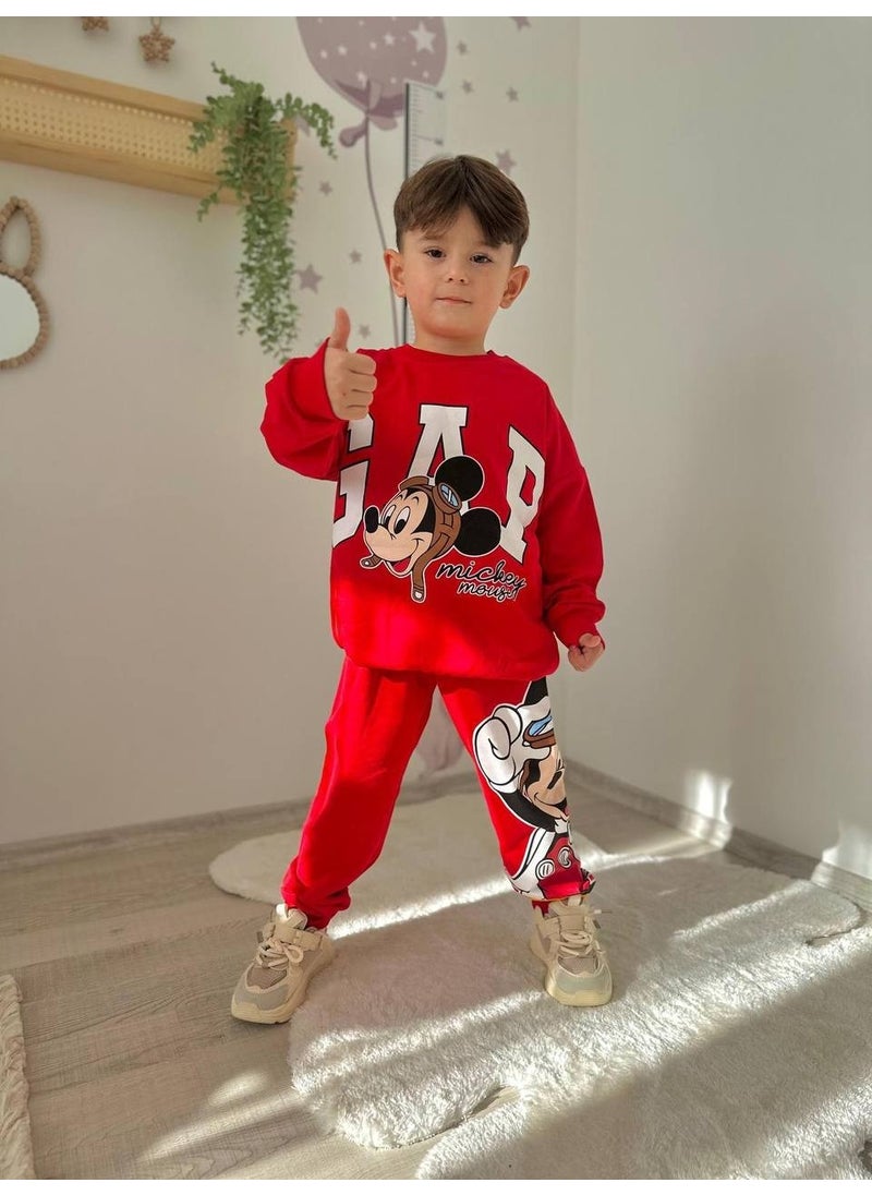 Gap Mickey Patterned Tracksuit-Sweatshirt 2 Yarn Seasonal Boy's Suit - pzsku/ZC44615A64C6AC596BD89Z/45/_/1741272263/8311b1e6-679b-4ce1-b729-368efceb0c5c