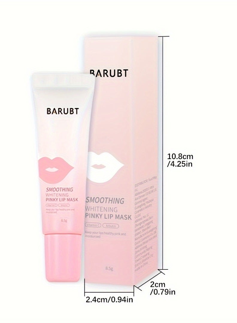 BARUBT Smoothing Whitening Pinky Lip Mask Lip Sleeping Mask for Pink Lips Tinted Lip Balm for Soothing Moisturizing Hydrating Lip Oil for Smooth and Soft Lips Overnight Lip Care Mask Lip Plumper Balm 8.5g - Image 4
