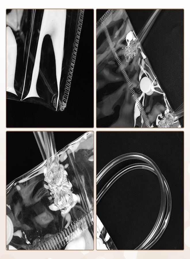 BadenBach 24 PCS Mini Clear Gift Bags with Handle,5.1" x 5.9" x 2.8", Transparent Small Plastic Gift Wrap Bags Bulk Reusable Clear Party Favor Goodie Bag for Boutique Wedding Birthday Christmas - Image 3