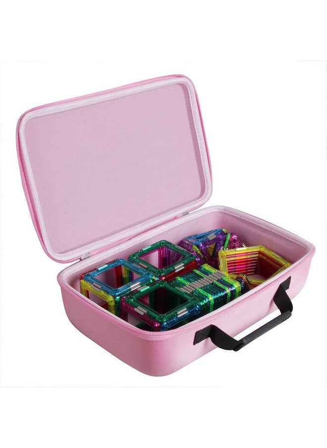 Hermitshell Hermitshell Travel Case for Building Blocks 30 Pieces / 62 Pieces.Fits up to 100 Pieces (Pink)（Only Case）  - Image 1