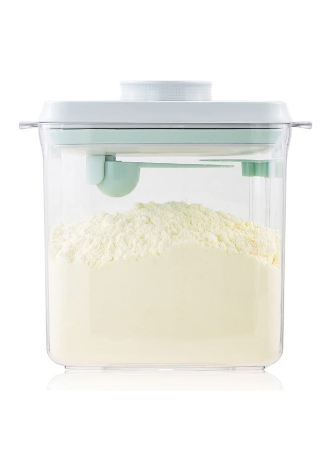 Tourdeus Formula Container - 1700ml Pop Top Milk Powder Container, BPA-Free Airtight Formula Dispenser with Scoop and Scraper, 21OZ, 1.32LB, 600g, Clear - Image 1