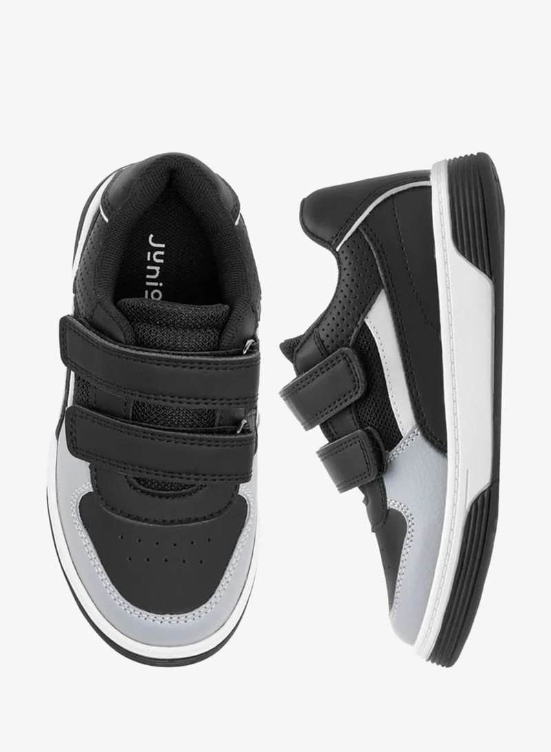 جونيورز سنيكرز أولاد بنعل خارجي بنقوش مع إغلاق بشريط لاصق