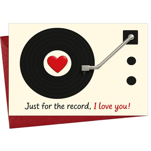 Cheerin Romantic Love Card with Envelope - Anniversary Card for Him and Her - Sweetest Day Cards for Husband, Wife, Girlfriend, Boyfriend and Fiance - Happy Birthday Gift 5x7 Inch - Image 1