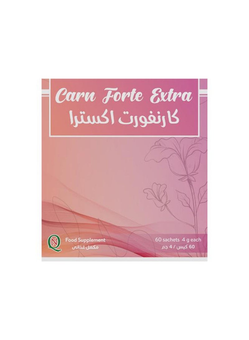 Noor AlQmar Carn Forte Extra Supports Women’S Health, Regulates Hormones, Boosts Fertility, And Improves Ovarian Health - 60 Sachets - Image 1