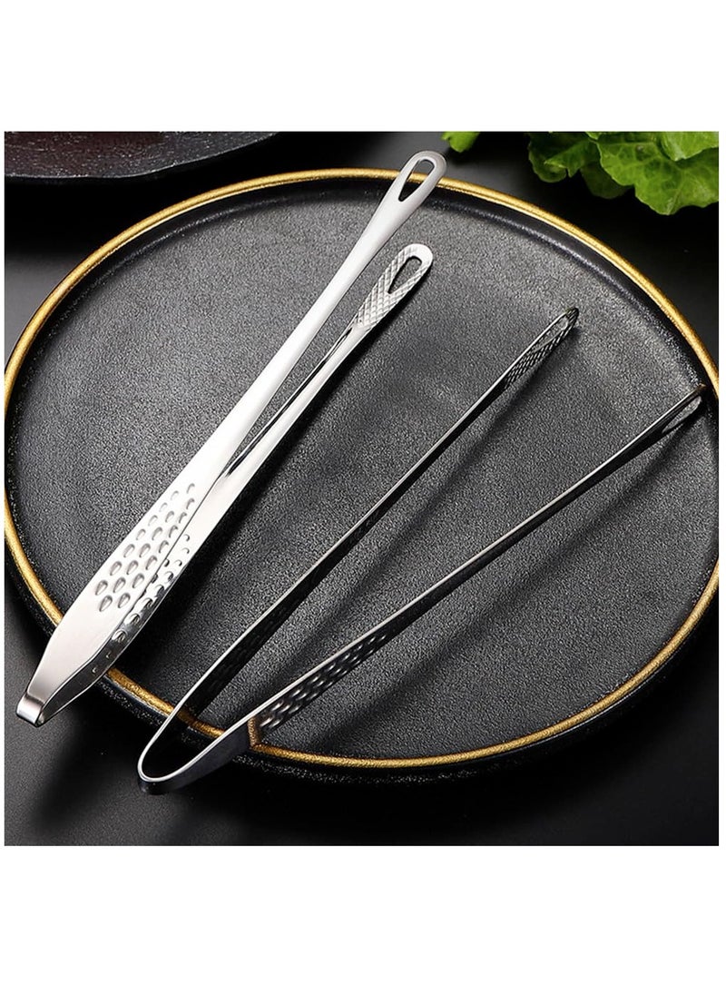 Excefore 3 Pcs Stainless Steel Grill Tongs Kitchen Food Tongs Cooking Tongs for Food Sweets Bread Cake Kitchen Wedding Party  - Image 5