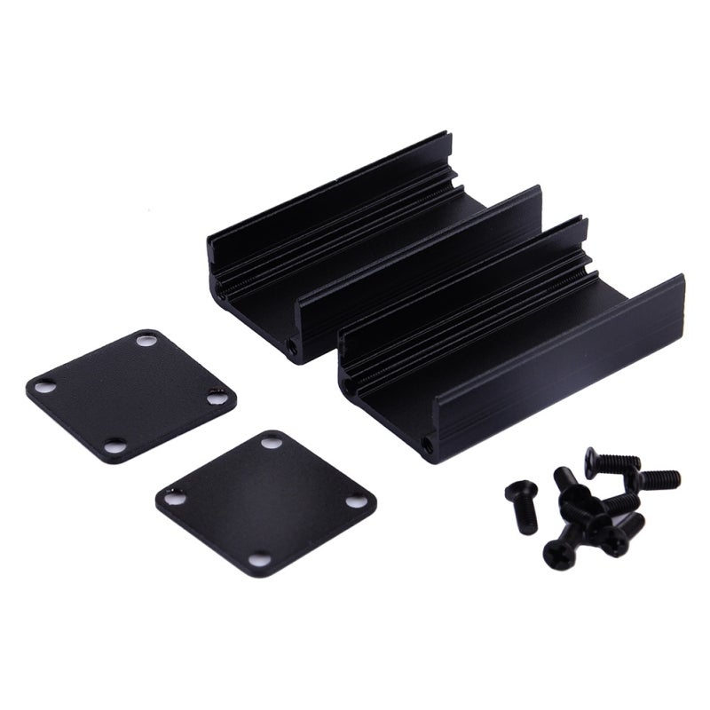 Small Aluminum Enclosure: Split Aluminum Shell With Built-In Circuit Board Grooves - Light Weight Durable Non-Corrosive Electronic Cooling Case For DIY Electronic Projects Power Supply Units - Image 1