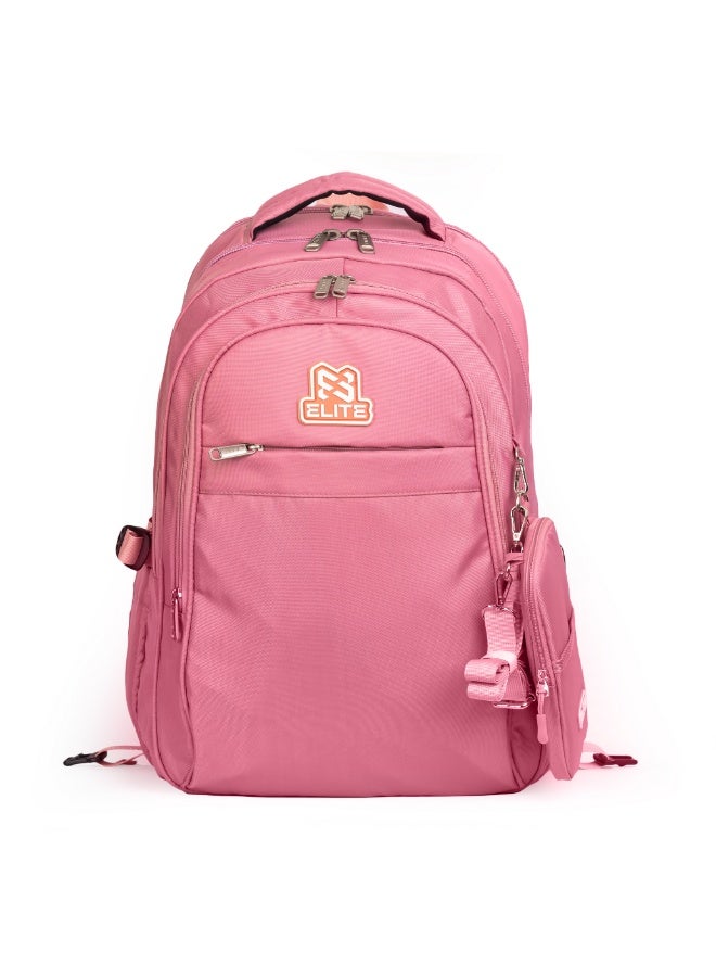 Elite Bags ELITE School Backpack with Trolley Sleeve, Laptop Compartment, 3 Compartments, Detachable Pouch, Spinal Comfort - VIOLET GS 665 - Image 1