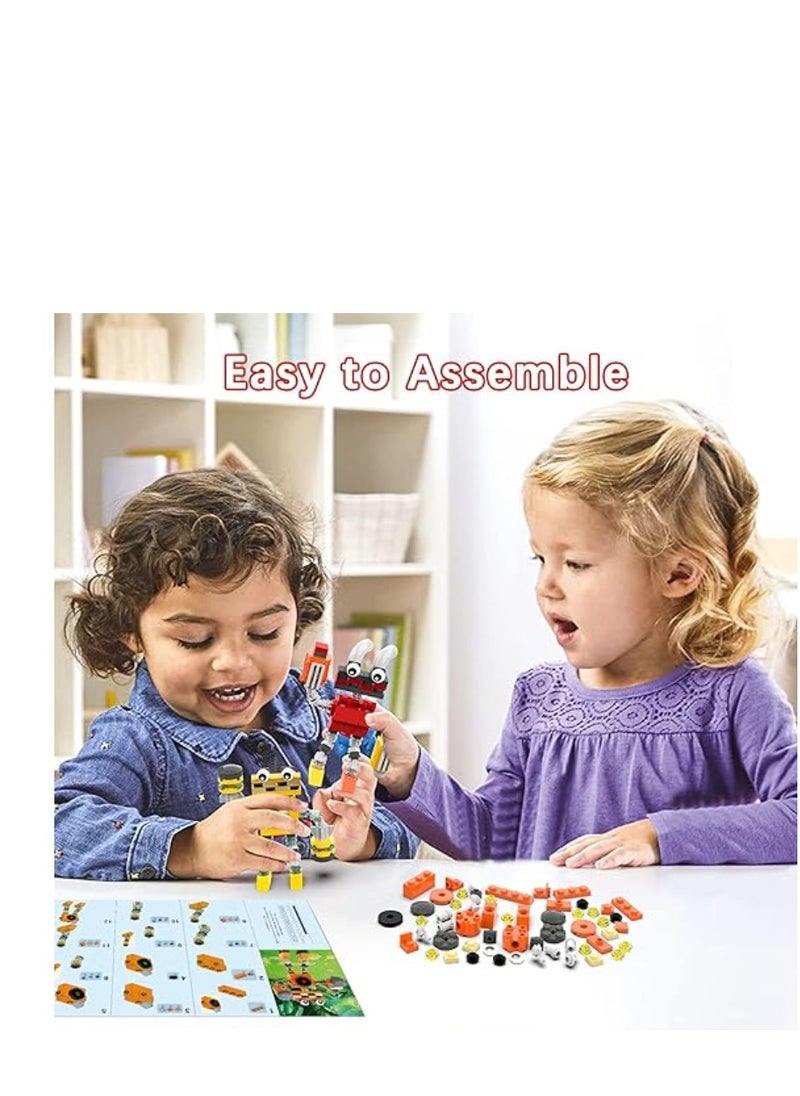 XiuWoo - 96 pcs  My Singing Monsters Combination Educational Fun Collectible Action Figure Set Building Blocks Toy - Image 1