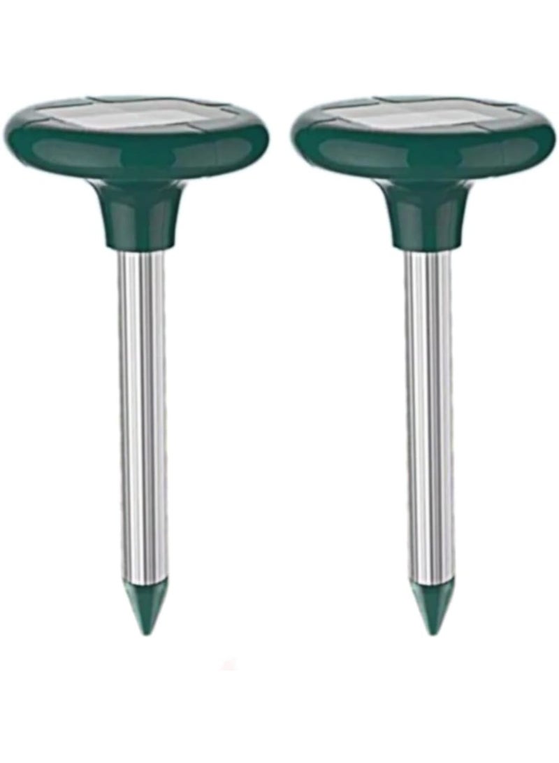 SOLARAE Solar Powered Sonic Mole Deterrent 360 cat Repeller Outdoor mole Remover, Snake Repellent for Yard Squirrel Repellent, Vole Repellent, Groundhog Repellent,Getting rid of Ground Moles - Image 1