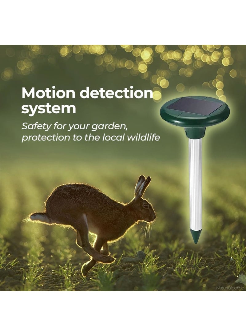 SOLARAE Solar Powered Sonic Mole Deterrent 360 cat Repeller Outdoor mole Remover, Snake Repellent for Yard Squirrel Repellent, Vole Repellent, Groundhog Repellent,Getting rid of Ground Moles - Image 3