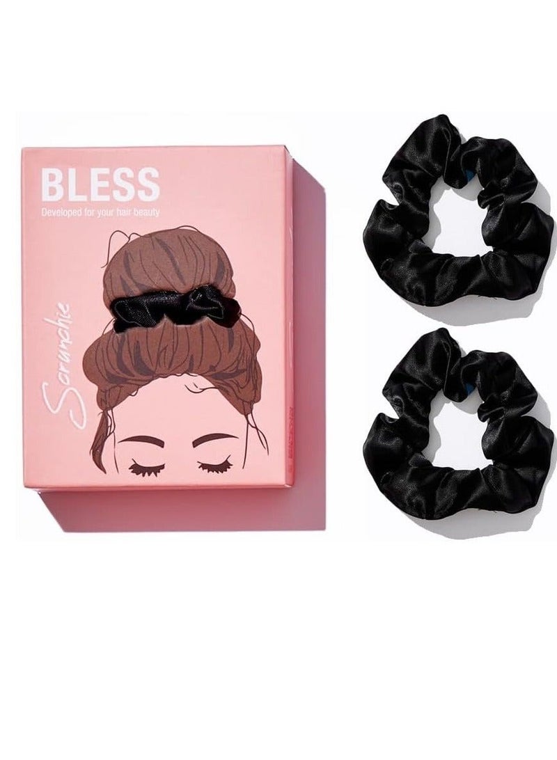 بليس مجموعة ربطات شعر بليس باللون الأسود 2 قطعة - Image 1