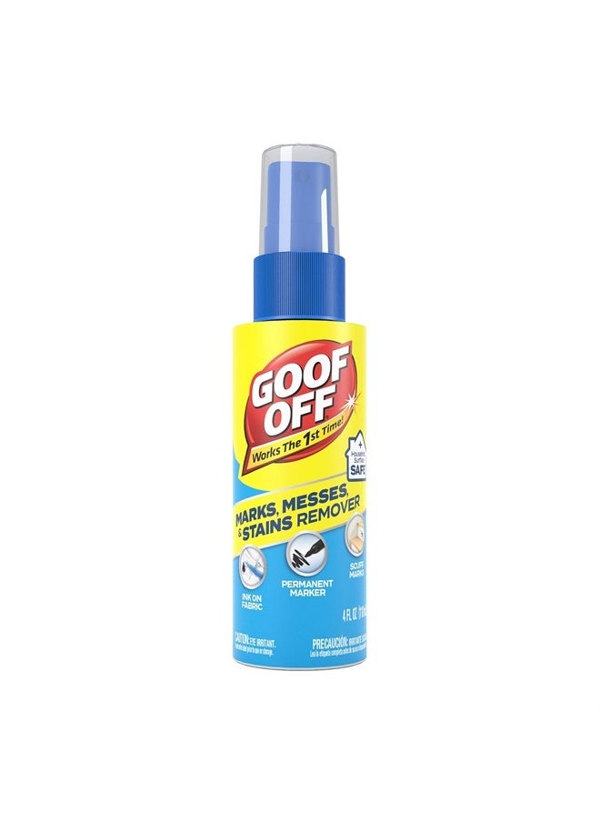 GOOF OFF Household Heavy Duty Remover, 4 fl. oz. Spray, For Spots, Stains, Marks, and Messes  - Image 1