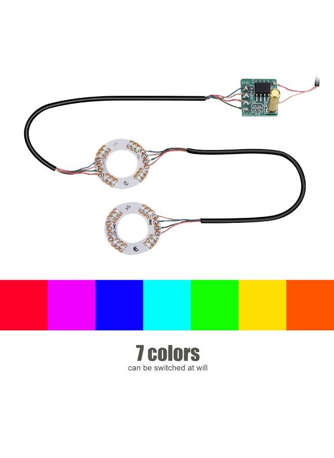 Thoraya - 7 Color LED Light Thumb Sticks Mod Thumbstick Caps LED Light Analog Thumb Sticks (For Xbox One) - Image 1