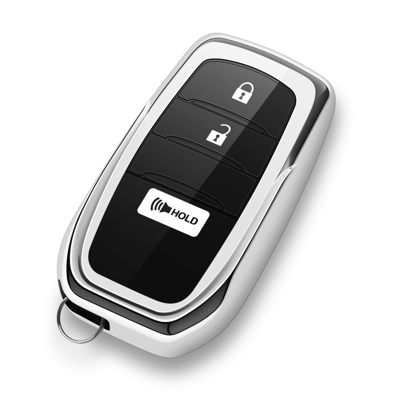 ZSPDACC for Toyota Key Fob Cover 3 Buttons Car Key Case fits 2026 2025 2024 2023 GR Corolla Cross Tacoma 4Runner Prius Land Cruiser - Image 1