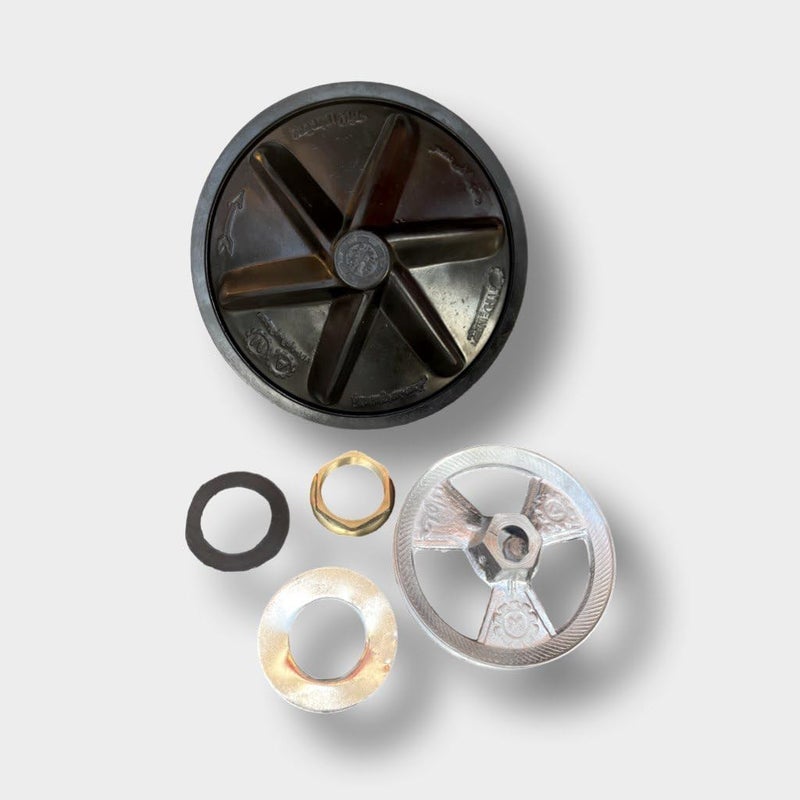 Blee Washing Machine Fan Replacement Parts, Black Plastic, with Grommets