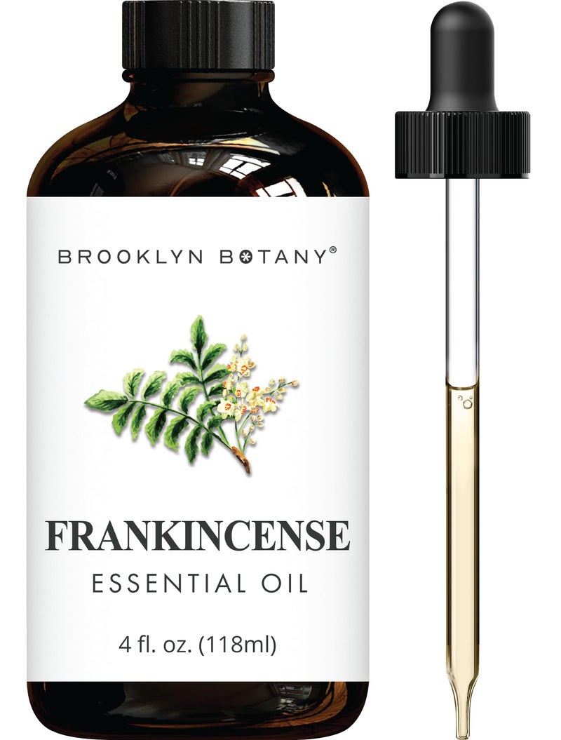 Brooklyn Botany Frankincense Essential Oil - Huge 4 Fl Oz - 100% Pure and Natural - Premium Grade with Dropper - for Aromatherapy and Diffuser - Image 1