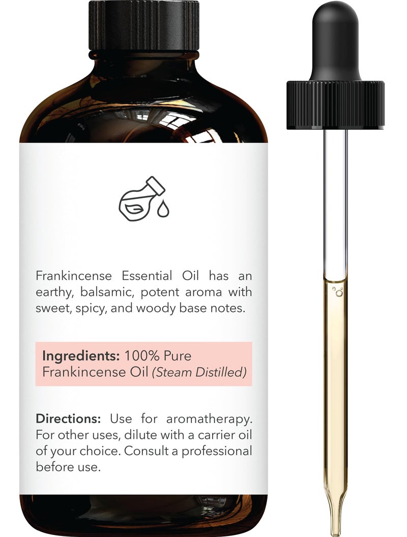 Brooklyn Botany Frankincense Essential Oil - Huge 4 Fl Oz - 100% Pure and Natural - Premium Grade with Dropper - for Aromatherapy and Diffuser - Image 3
