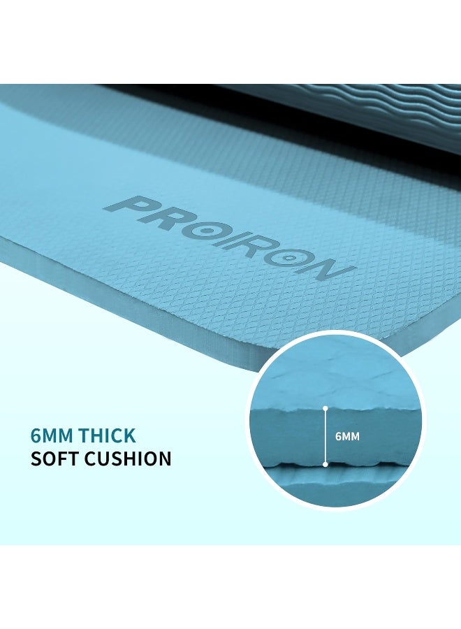 PROIRON Yoga Mat Folding Travel Yoga Mat TPE Eco-friendly Non Slip Double-Sided Exercise Mat Foldable Easy to Carry to Class Beach Park Travel Picnics 6 mm Thick - Image 3