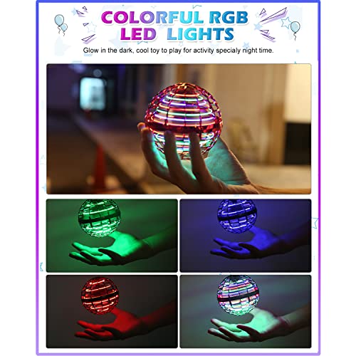 ATHLERIA Pro Hand Operated Mini Drone for Kids TeensLed Light Arrow Rocket Helicopter Flying Ball ToyFlying Spinner Interactive ToysBirthdays for Boys Girls 6 - Image 5