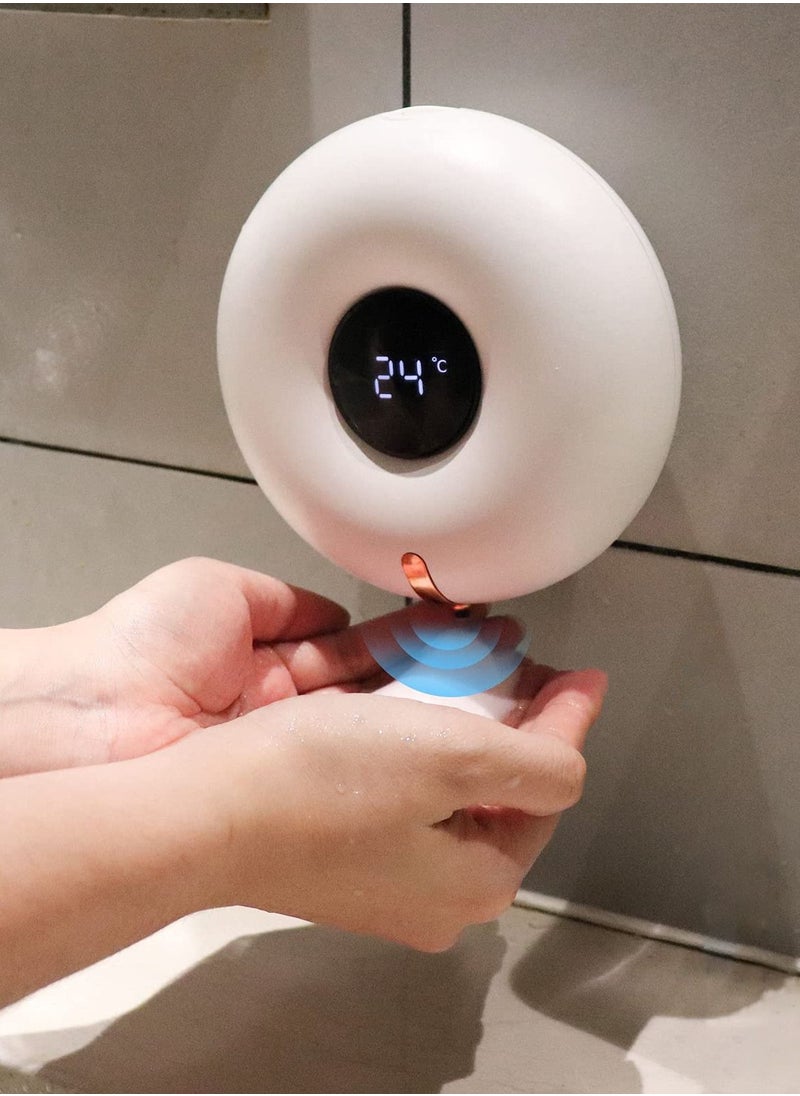KASTWAVE Automatic Soap Dispenser, Foaming Soap Dispenser Wall Mount Foam Soap Dispenser Touchless Soap Dispenser Smart Electric Wall Auto Foaming Hand Soap Dispenser for Bathroom, Kitchen  - Image 1