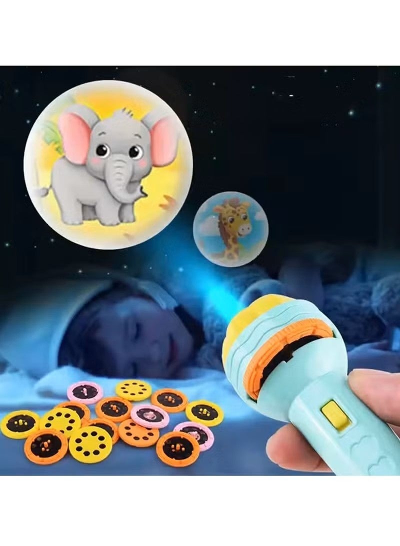 BlueFire Purple Kids Projector Flashlight Toy for Kids - Age 3-6 – 80 Educational Story Projections with 10 Interchangeable Slides, Night Light Bedtime Story Projector Torch | Interactive Learning & Sensory Development Toy | Sleep Companion Kids Storytelling Lamp | Portable Handheld Flashlight Toy Gift for Boys & Girls - Image 5