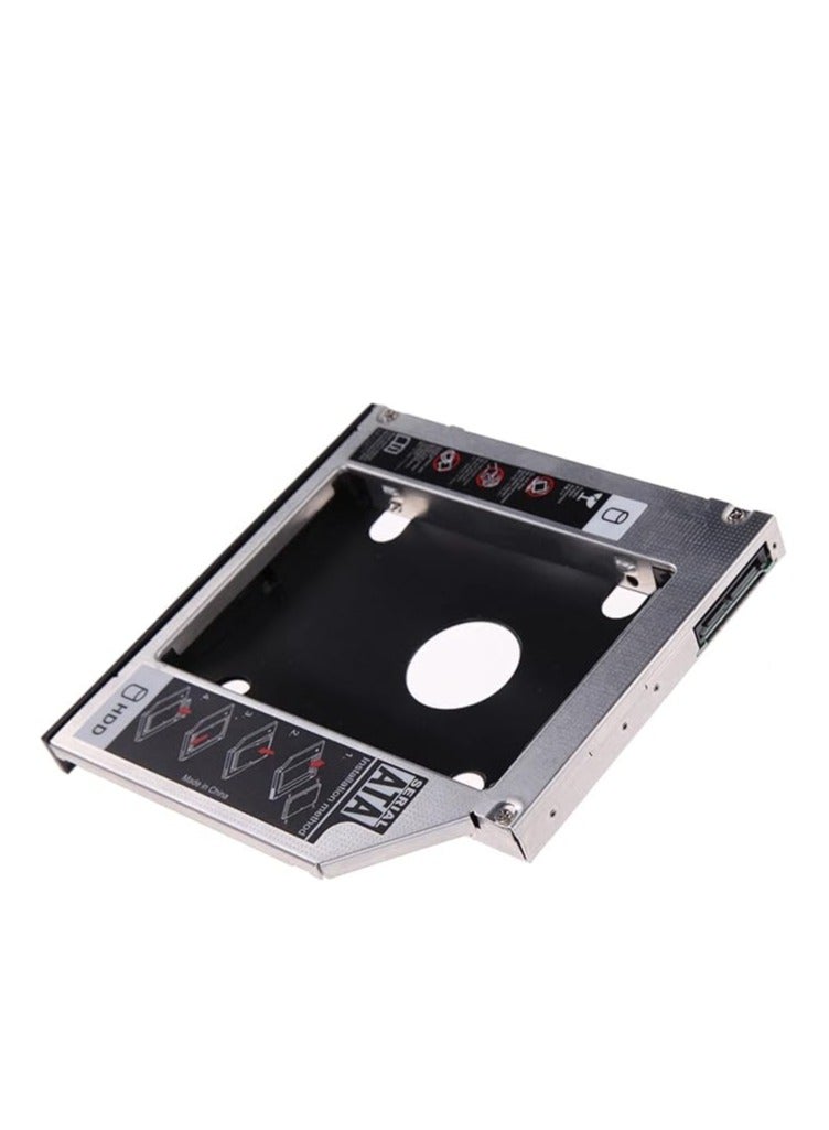 Hard Drive Caddy Tray, Universal 9.5mm SATA to SATA 2nd SSD HDD Hard Disk Caddy Adapter Tray Enclosures - Hard Disk Mounting Bracket with Screwdriver Compatible for HP, Lenovo, Dell, Acer Laptops - Image 1