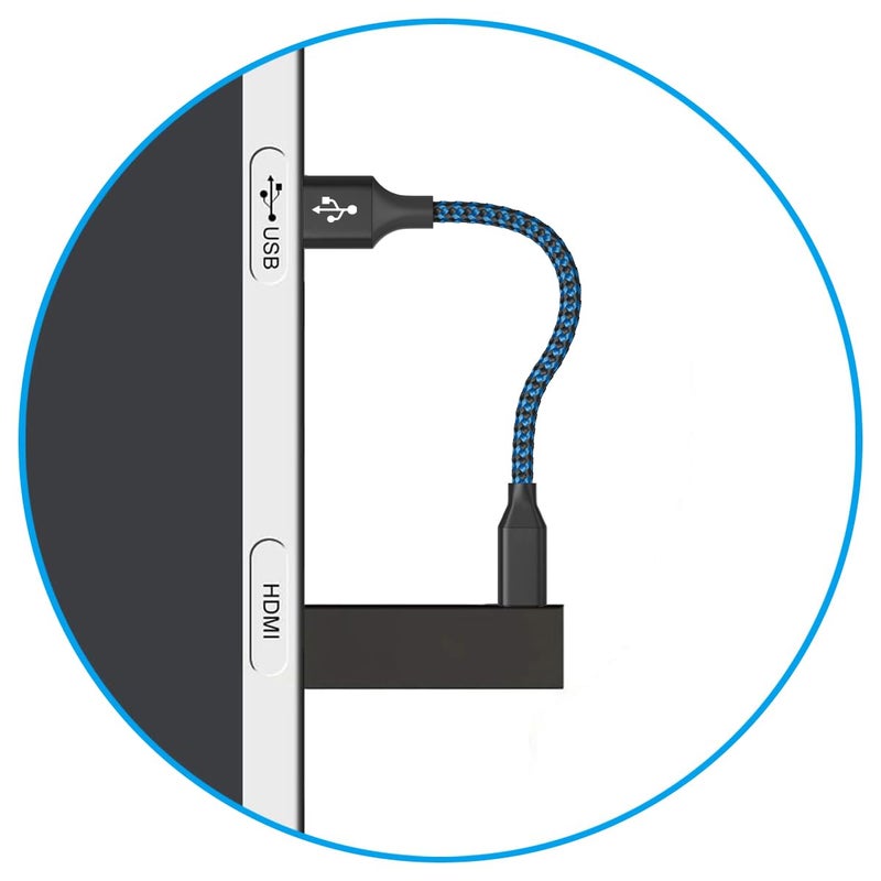 SCOVEE USB Power Cable for Fire Stick, Replacement Charger for Roku Streaming Stick, Express 4K/+, Premier, Micro USB Charging Cord for Chromecast, Short Cord for TV Stick - Image 2