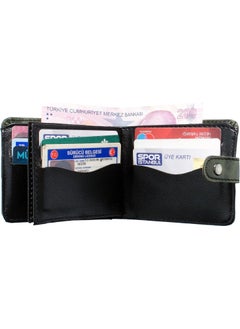 Apera Tr-91 Full Size Snap Fastener Leather Men's Wallet, 15 Card Holder, Double Money Compartment  - Image 2