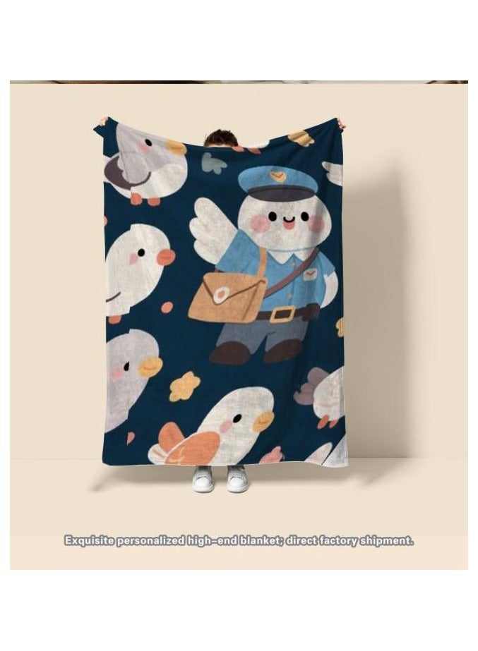 general Flannel thin blanket (warm and comfortable, suitable for sleep, gaming, dust removal and sandproof) 150cm*200cm - 408 - Image 3