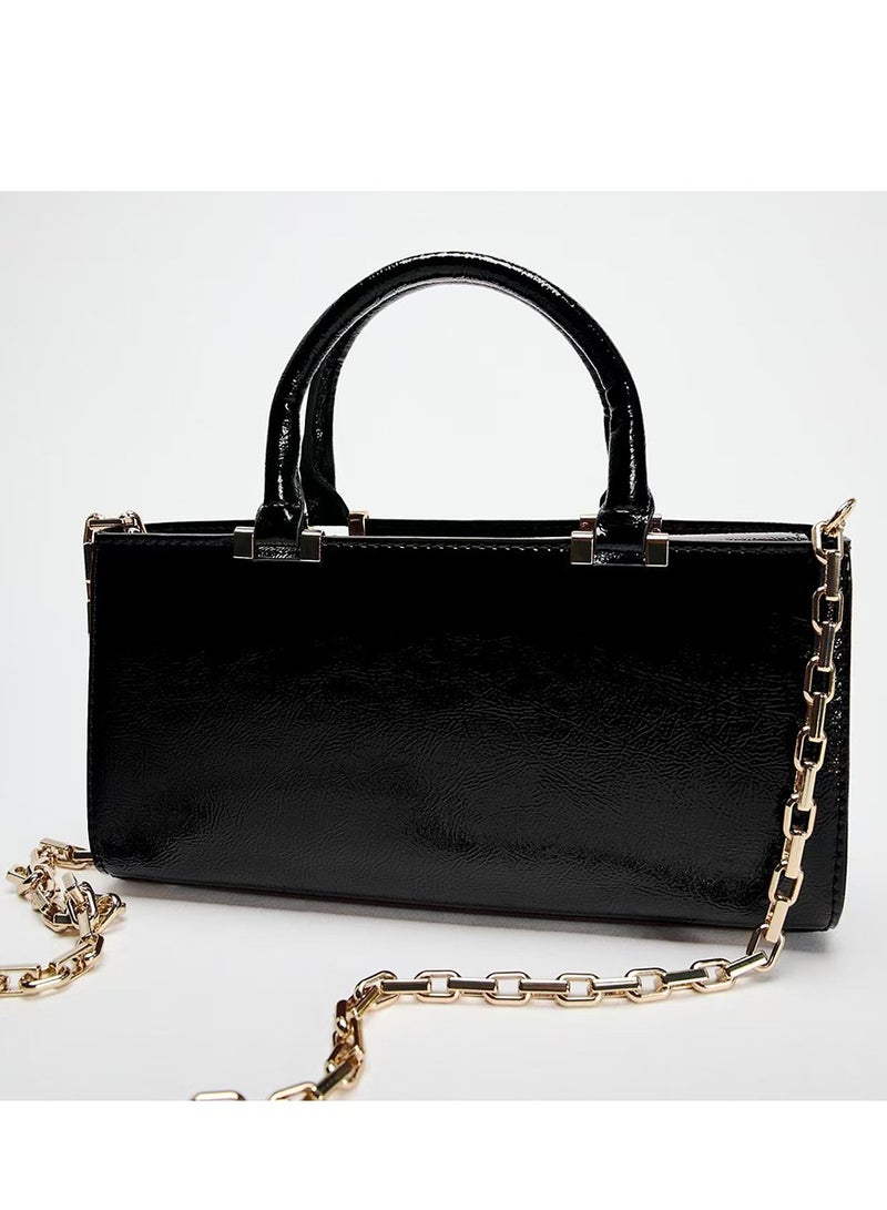 Zara Textured Handbag Crossbody Bag